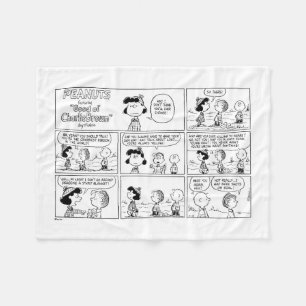 Linus Tells Lucy Sie ist Crabby Fleecedecke