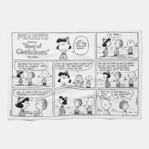 Linus Tells Lucy Sie ist Crabby Geschirrtuch