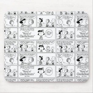 Linus Tells Lucy Sie ist Crabby Mousepad