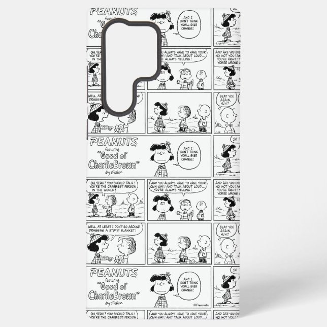 Linus Tells Lucy Sie ist Crabby Samsung Galaxy Hülle (Rückseite)