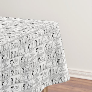 Linus Tells Lucy Sie ist Crabby Tischdecke