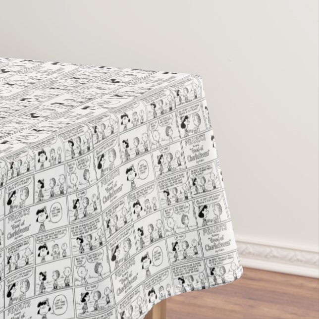 Linus Tells Lucy Sie ist Crabby Tischdecke (Beispiel)