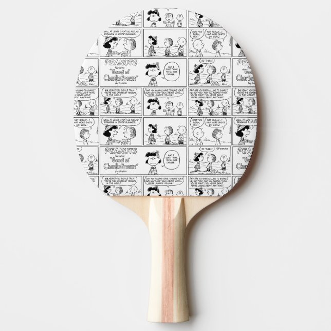 Linus Tells Lucy Sie ist Crabby Tischtennis Schläger (Vorderseite)