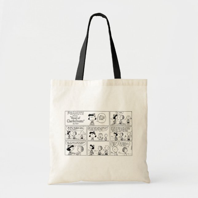 Linus Tells Lucy Sie ist Crabby Tragetasche (Vorne)