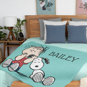 Linus tröstet von Snoopy's Ohr Fleecedecke