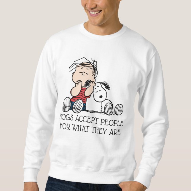 Linus tröstet von Snoopy's Ohr Sweatshirt (Vorderseite)