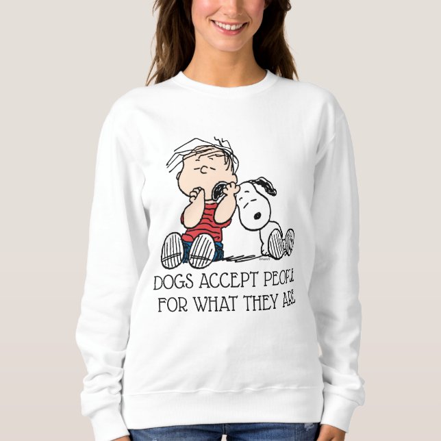 Linus tröstet von Snoopy's Ohr Sweatshirt (Vorderseite)