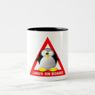 LINUX AN BORD ZWEIFARBIGE TASSE