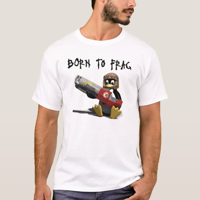 linux_born_frag T-Shirt (Vorderseite)