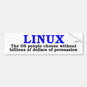 Linux. Die OS-Leute wählen… Autoaufkleber