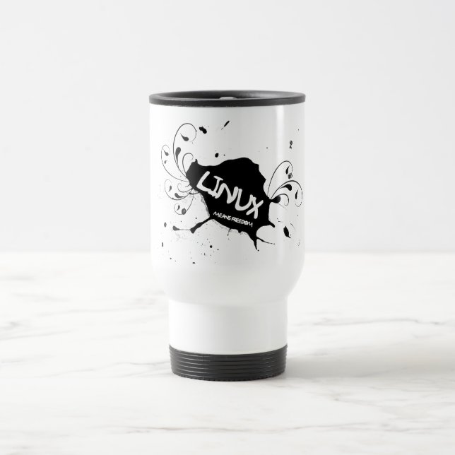 Linux-Durchschnitt-Freiheit Reisebecher (Mittel)