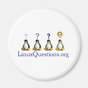 Linux-Fragen-Logo Magnet