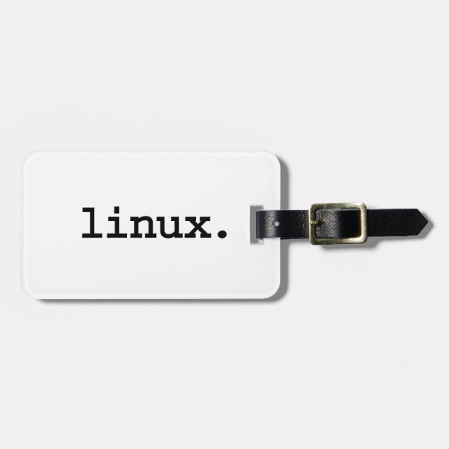 Linux. Gepäckanhänger (Vorderseite horizontal)