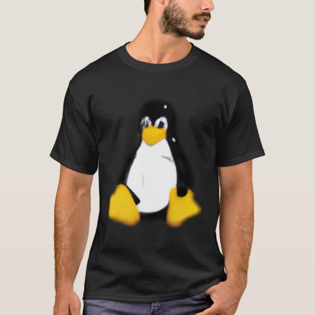 Linux Gray Small T-Shirt (Vorderseite)