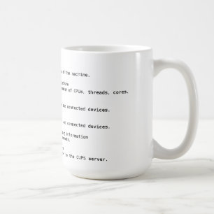 Linux-Hardware-Entdeckungs-Befehle Tasse