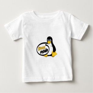 LINUX INNERHALB Tuxs das Linux-Pinguin-Logo Baby T-shirt