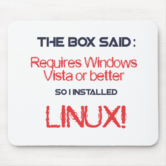 Linux ist besser mousepad (Vorne)