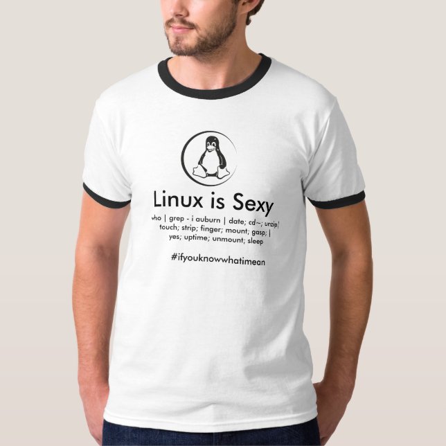 Linux ist sexy T-Shirt (Vorderseite)