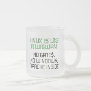 Linux ist wie ein Wigwam. Keine Tore, keine Mattglastasse