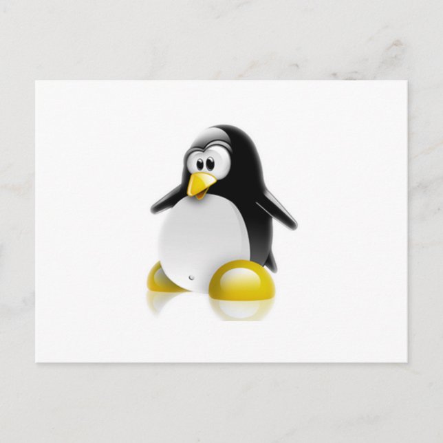 Linux Jump Postkarte (Vorderseite)