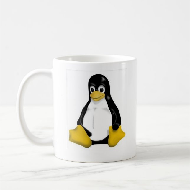 linux, linux, kaffeetasse (Links)