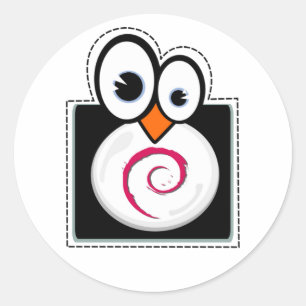 Linux Penguin Debian Sticker