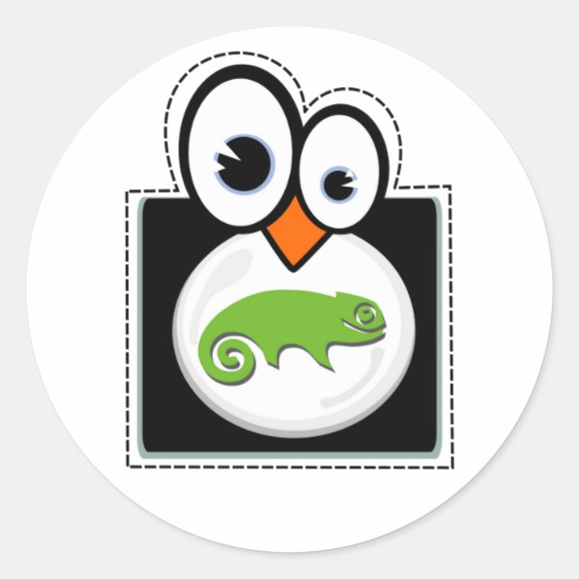 Linux Pinguin Suse Sticker (Vorderseite)