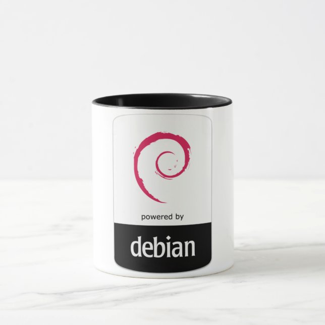 Linux - Powered by Debian Tasse (Zentrum)