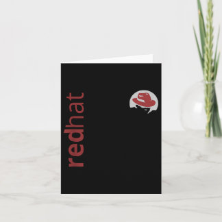 Linux Red Hat Fan T-Shirt Tux Penguin Open Source  Karte