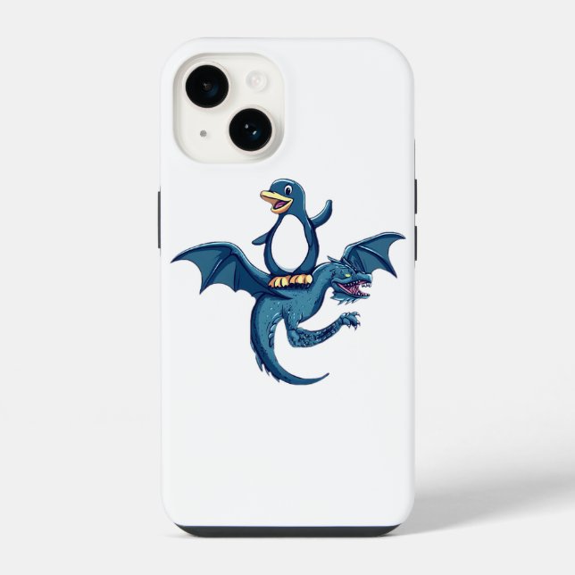 Linux Reise iPhone Hülle (Rückseite)