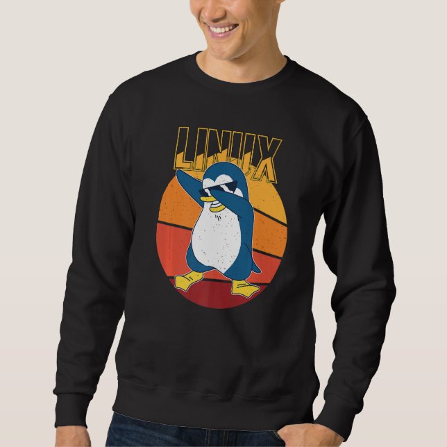 Linux Root Admin Cooler Penguin Informatik Nerd Pr Sweatshirt (Vorderseite)