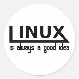 Linux Runder Aufkleber
