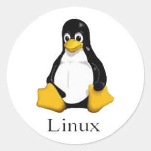 Linux Runder Aufkleber
