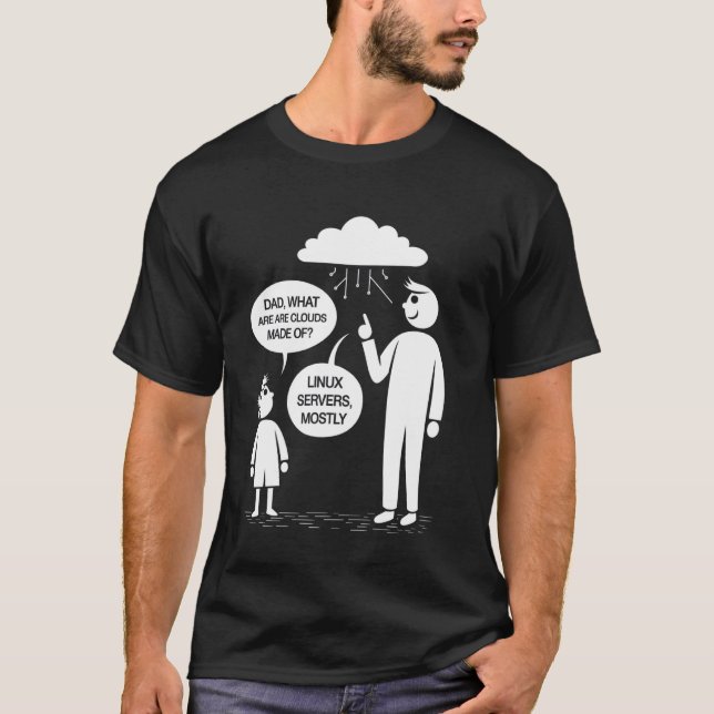 Linux-Server meist Cloud-Service-Computer IT-Fu T-Shirt (Vorderseite)