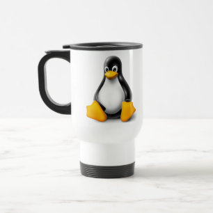 Linux Tux der Pinguin Reisebecher
