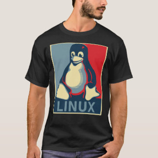 Linux-Tux-Pinguin-Bama-Poster Klassischer T - Shir T-Shirt