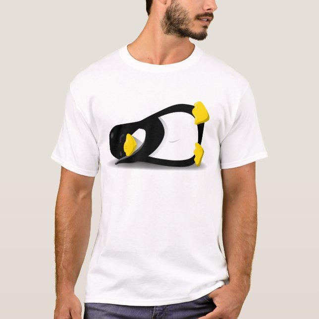 Linux Tux Sleeping T-Shirt (Vorderseite)