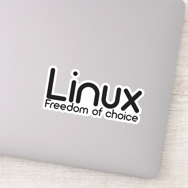 Linux - Wahlfreiheit Aufkleber (Detail)