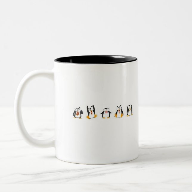 Linux Zweifarbige Tasse (Links)