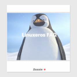 Linuxeros FAQ Aufkleber