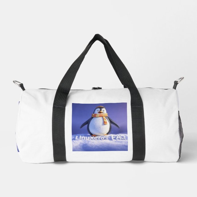 Linuxeros FAQ Duffle Bag (Vorderseite)