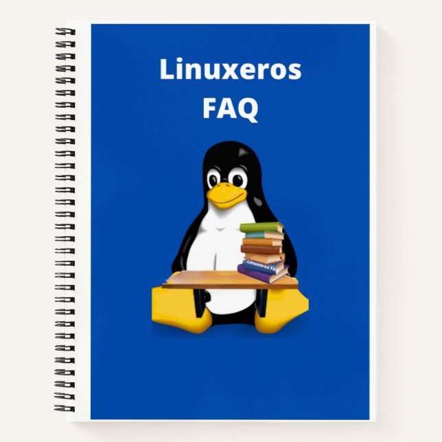 Linuxeros FAQ Notizbuch (Vorderseite)