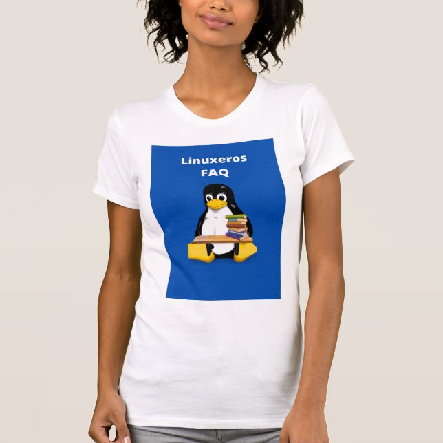 Linuxeros FAQ T-Shirt (Vorderseite)