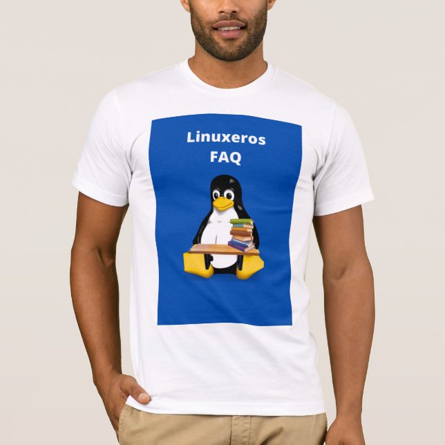 Linuxeros FAQ T-Shirt (Vorderseite)