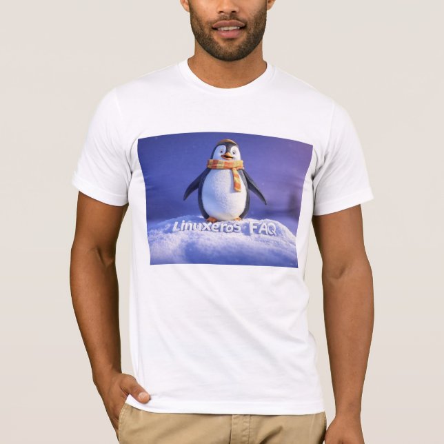 Linuxeros FAQ T-Shirt (Vorderseite)