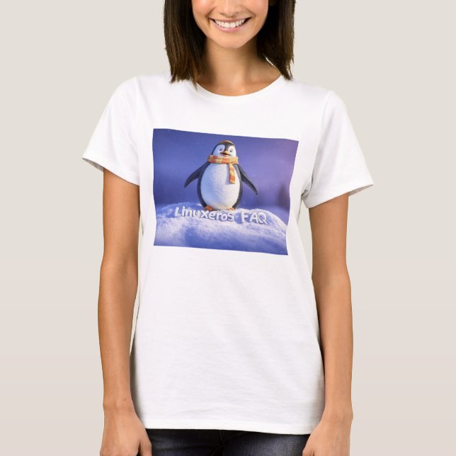 Linuxeros FAQ T-Shirt (Vorderseite)