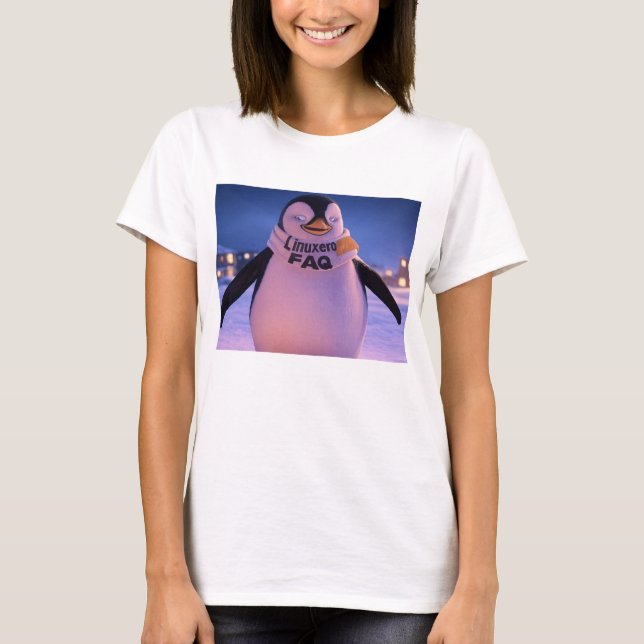 Linuxeros FAQ T-Shirt (Vorderseite)