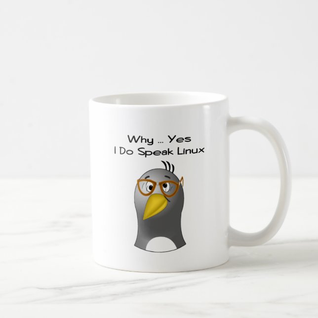 Linuxpenguin-Nerd-Tasse Tasse (Rechts)