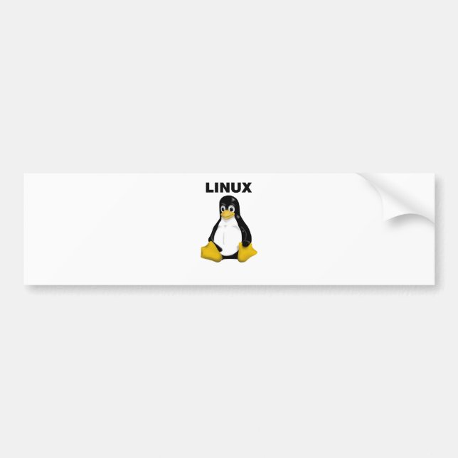 Linuxprodukte u. -entwürfe! autoaufkleber (Vorne)