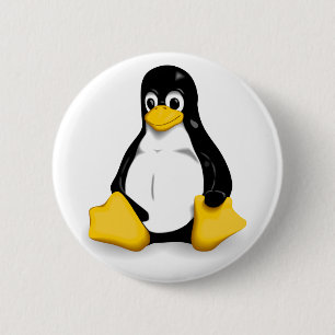 Linuxtux-Buttonrückseite Knopf Button